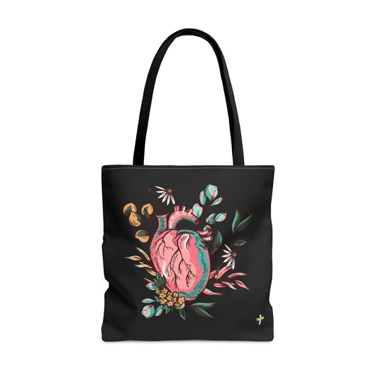 New Heart- Tote Bag (black)