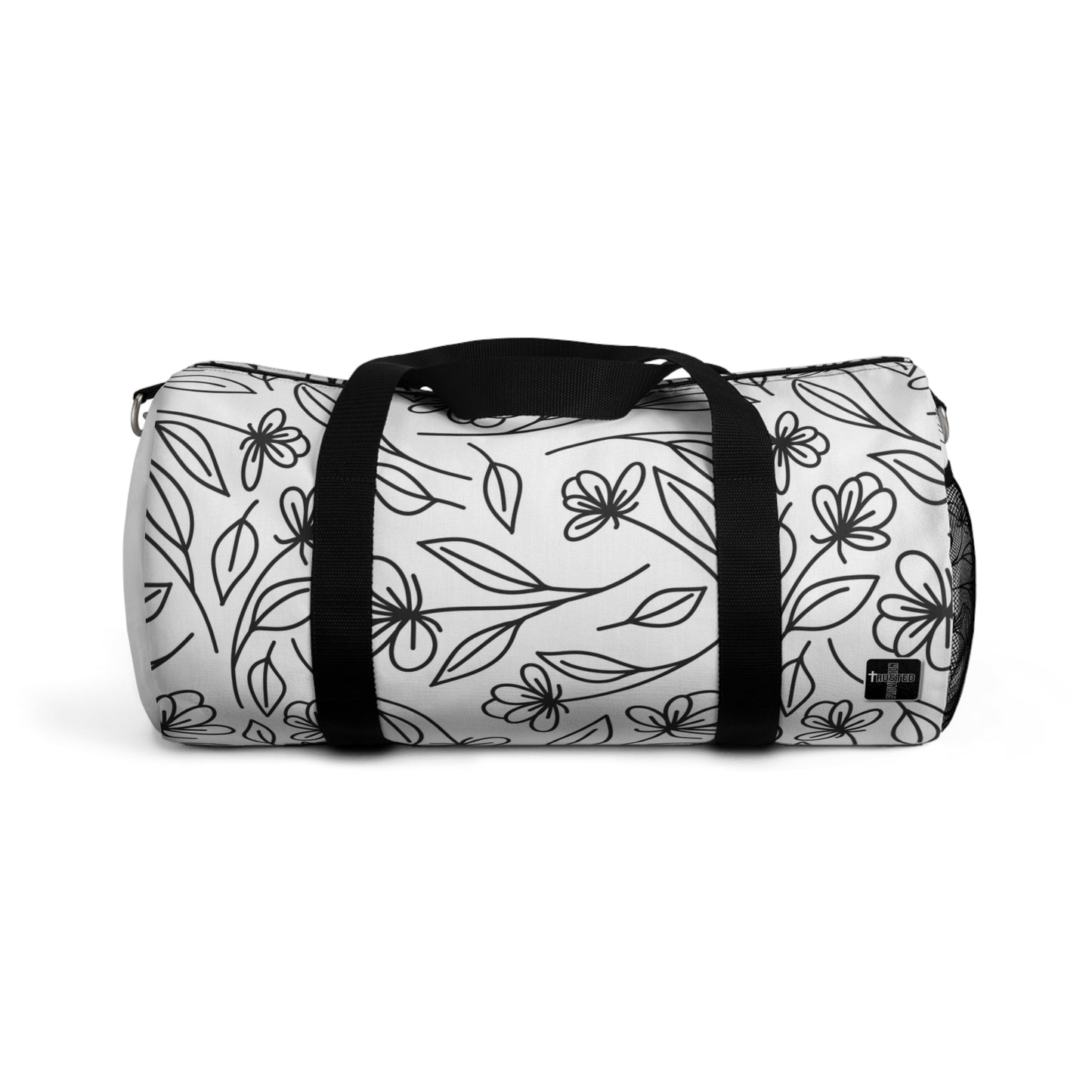 FAITH/Hebrews 11- Duffel Bag (black flowers)