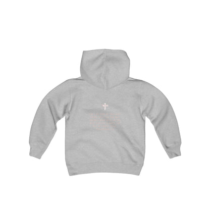 Work in Progress...- Youth Hoodie (rose letters)