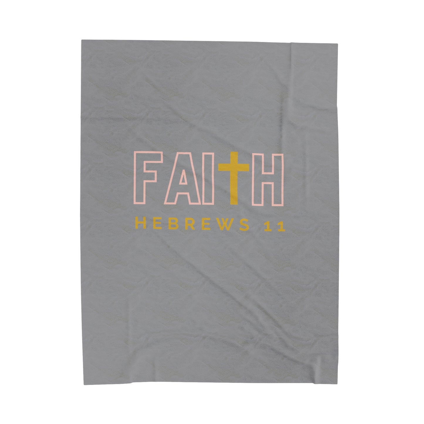 Faith (Hebrews 11)- Plush Blanket (grey)