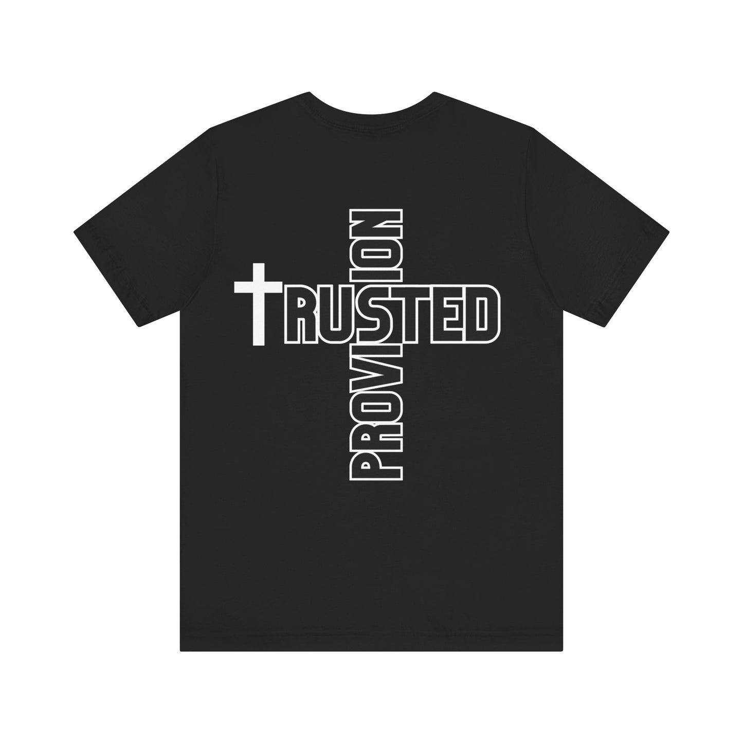 Trusted Provision- Unisex T-shirt (black/white logo)