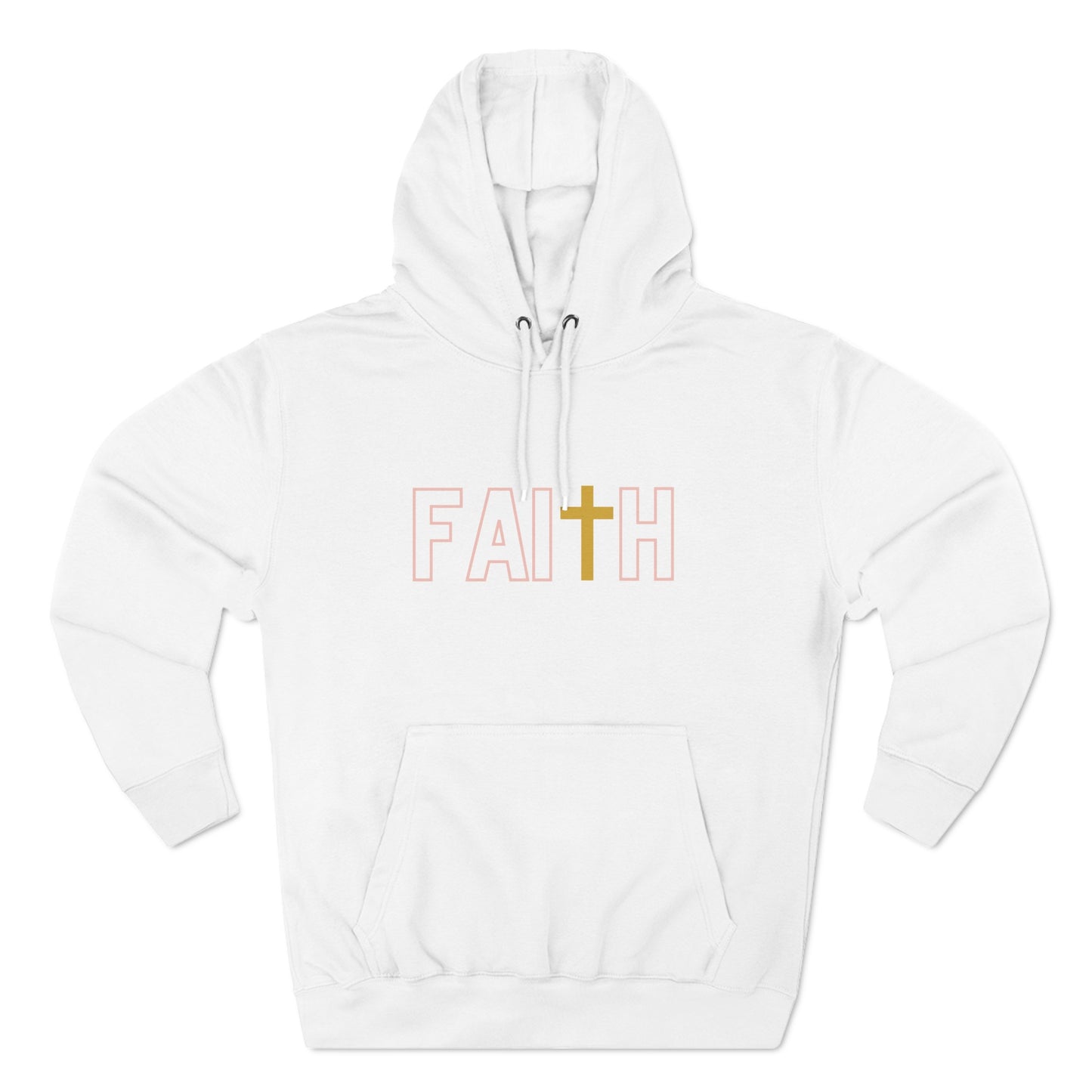 FAITH/Hebrews 11- Unisex Premium Pullover Hoodie (gold)