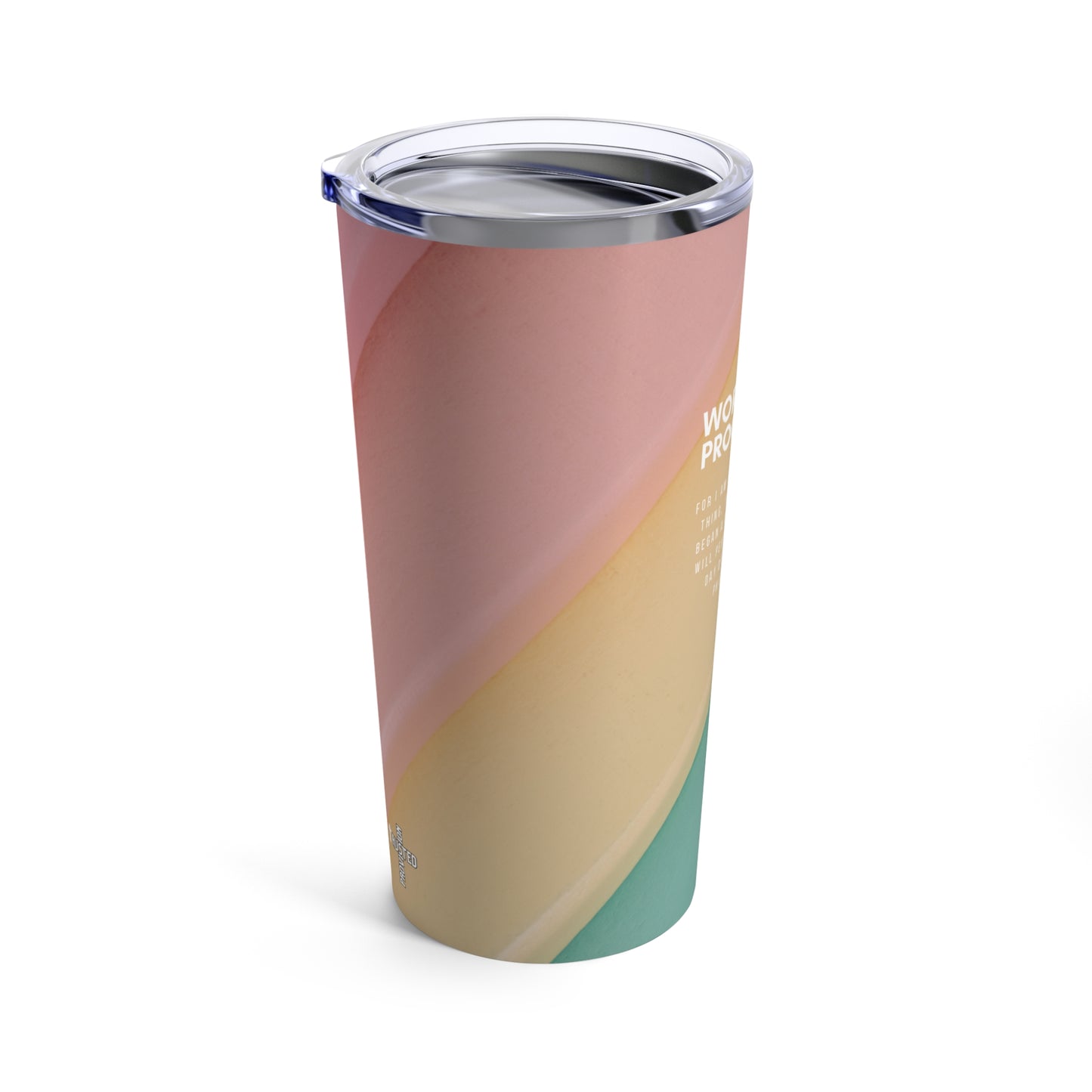 Work in Progress...-20oz Tumbler (pale rainbow)