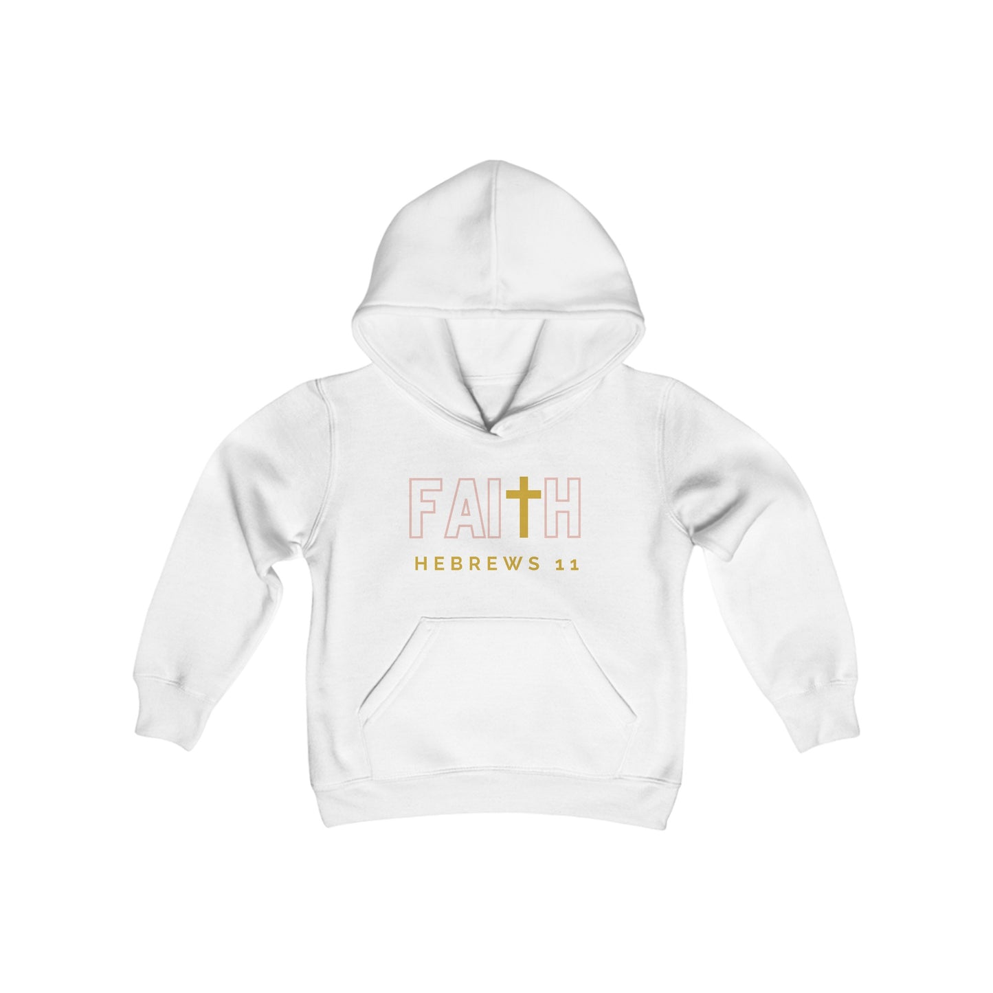 FAITH/Hebrews 11- Youth Hoodie (gold letters)