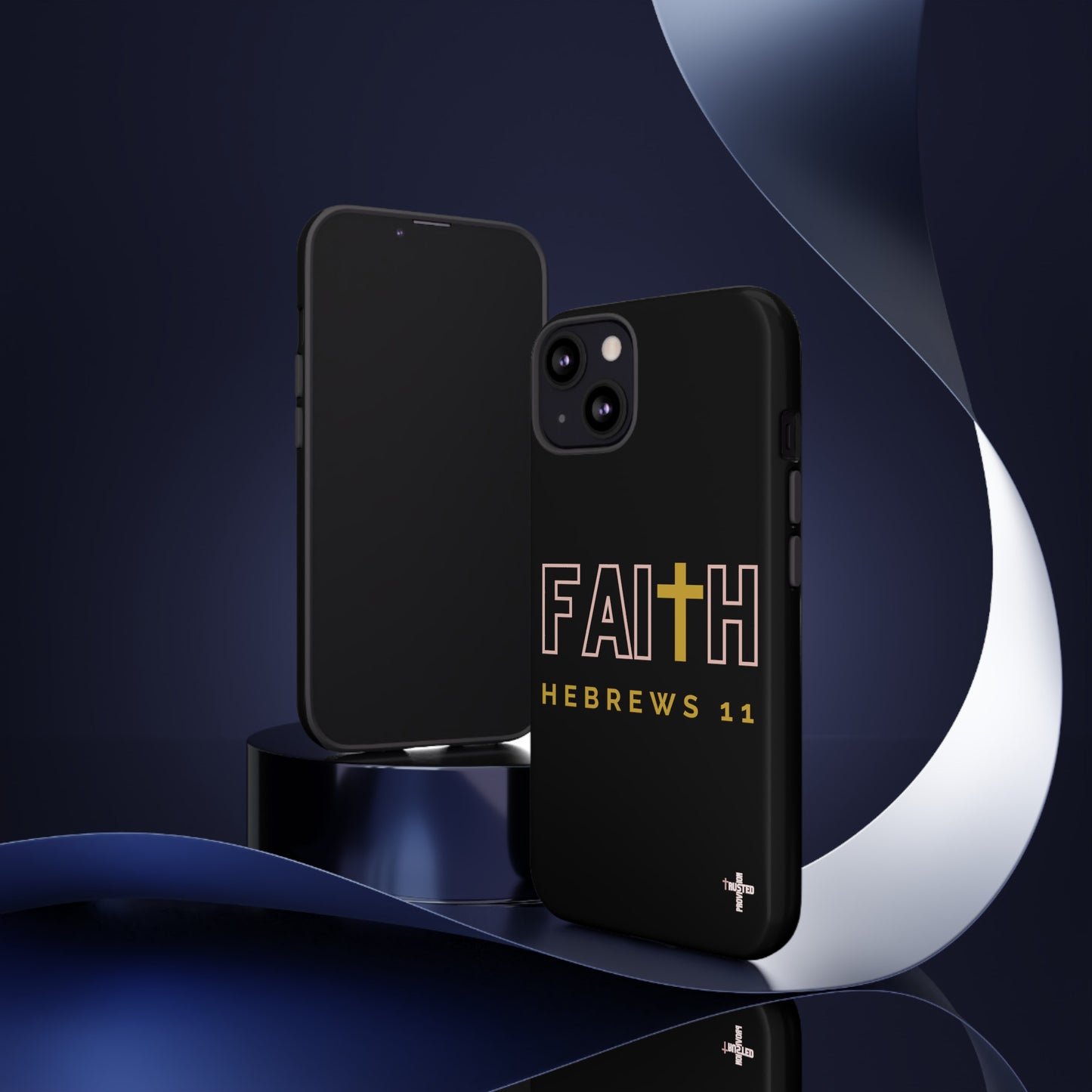 FAITH/Hebrews 11- Tough Case (black/rose/gold)