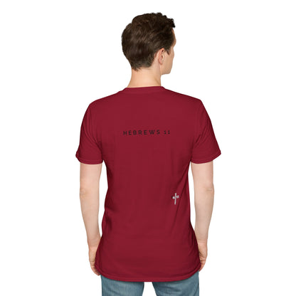 FAITH/HEBREWS 11- Unisex Softstyle T-Shirt (black & white)
