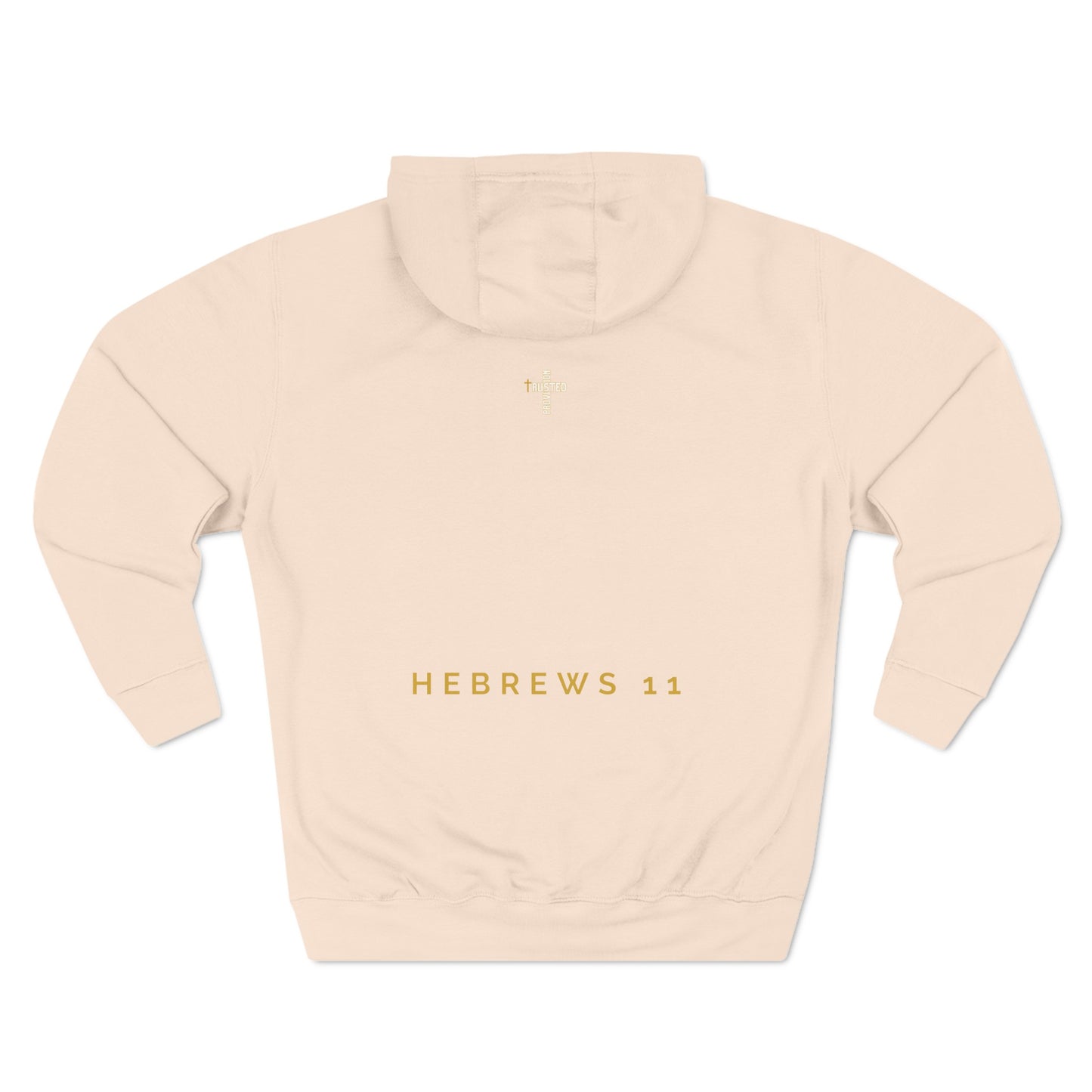 FAITH/Hebrews 11- Unisex Premium Pullover Hoodie (gold)