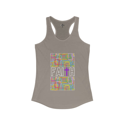 FAITH/Hebrews 11- Women's Tri-Blend Racerback Tank (colorful)