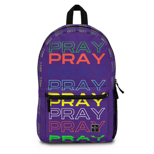 Pray, Pray, Pray - Backpack (purple)