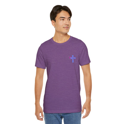 Trusted Provision- Unisex T-shirt (pink/blue logo)