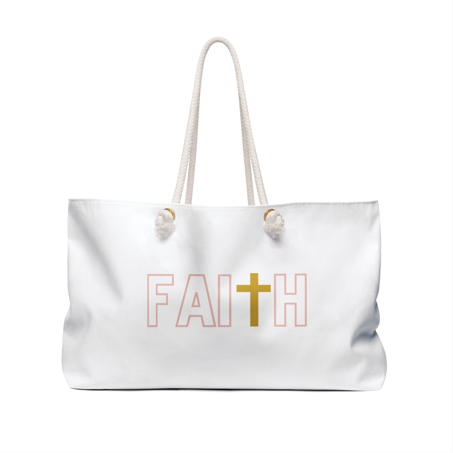 FAITH/Hebrews 11- Weekender Bag (white) (***needs description)