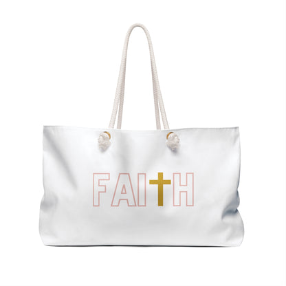 FAITH/Hebrews 11- Weekender Bag (white) (***needs description)