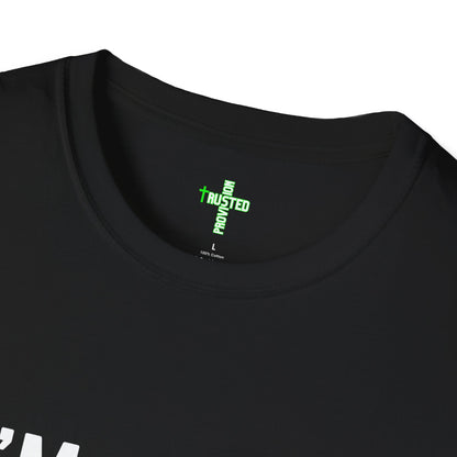 I'm living proof...Jesus Heals- Unisex Softstyle T-Shirt (neon)