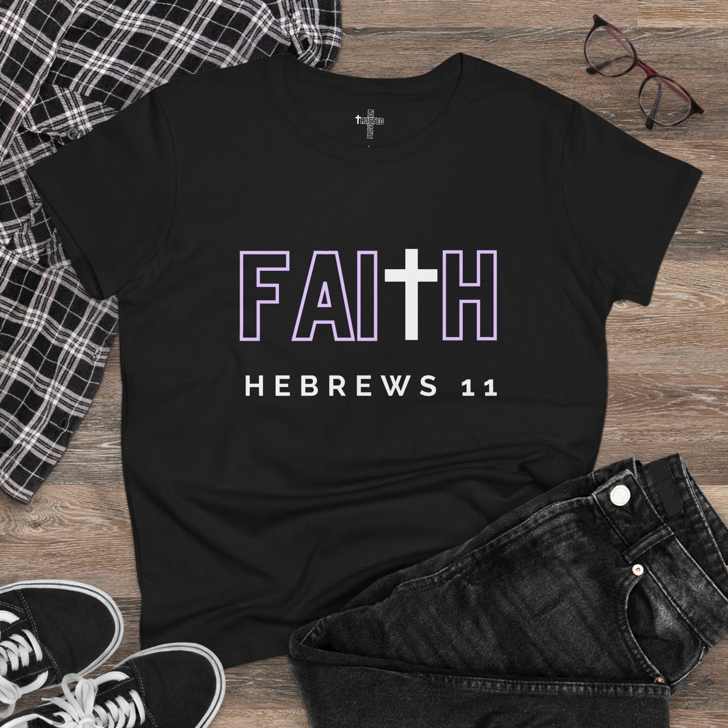 FAITH/HEBREWS 11- Women's Softstyle T-Shirt (lilac)