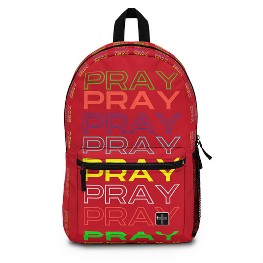 Pray, Pray, Pray - Backpack (red)