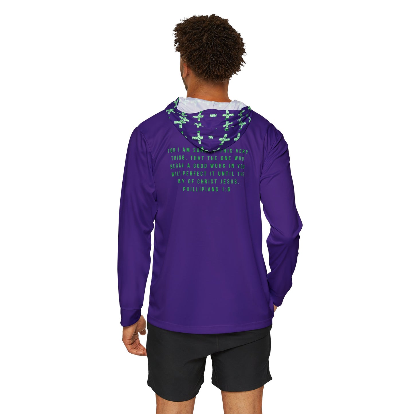 Work in Progreess...Men's Sports Warmup Hoodie (purple)