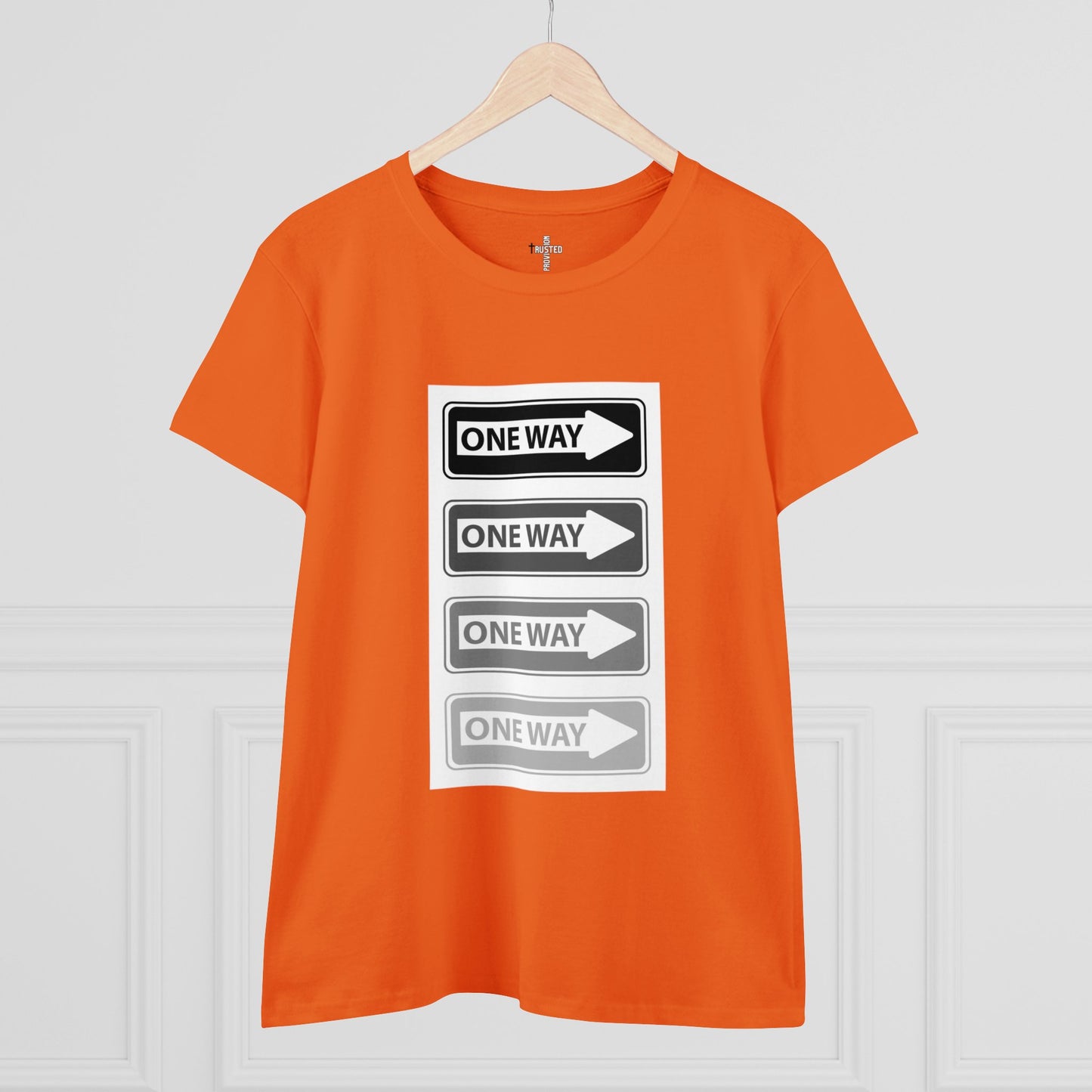 One Way- Women's Midweight Cotton Tee