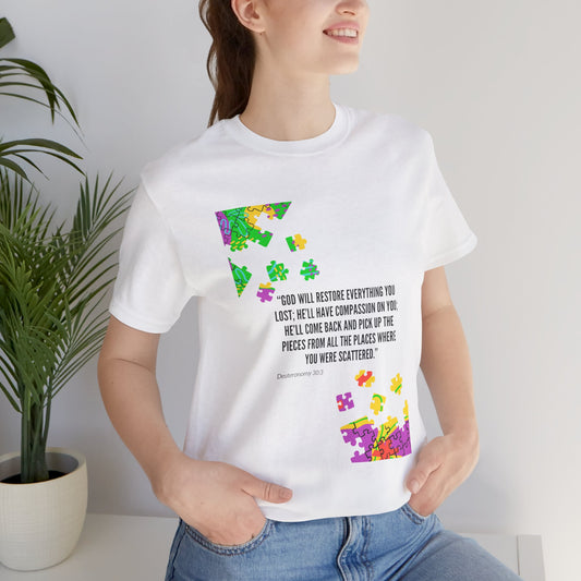Restored Puzzle- Unisex Jersey Short Sleeve