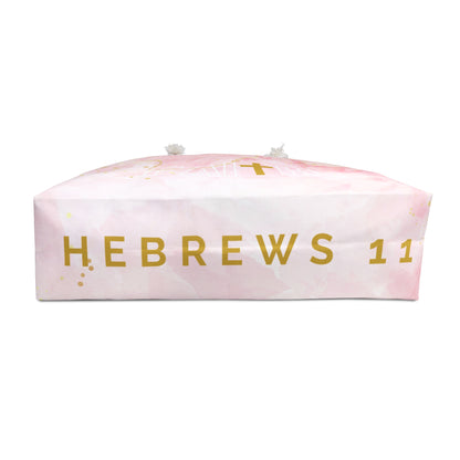 FAITH/Hebrews 11- Weekender Bag (pink marble)