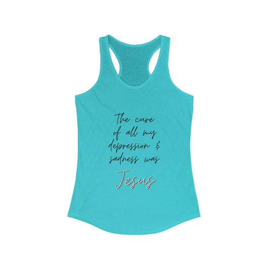 Jesus is My Cure- Women's Racerback Tanktop