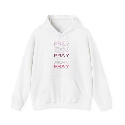 Pray- Unisex Hoodie (white & gray letters)