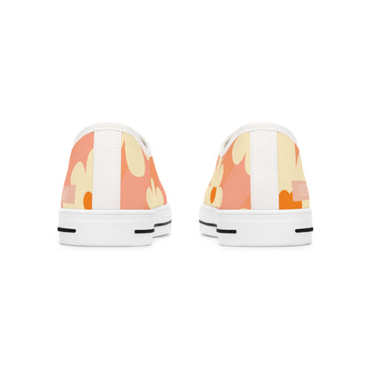 Peace (Phil 4:6) Women's Low Top Sneakers- (hippie daisies)