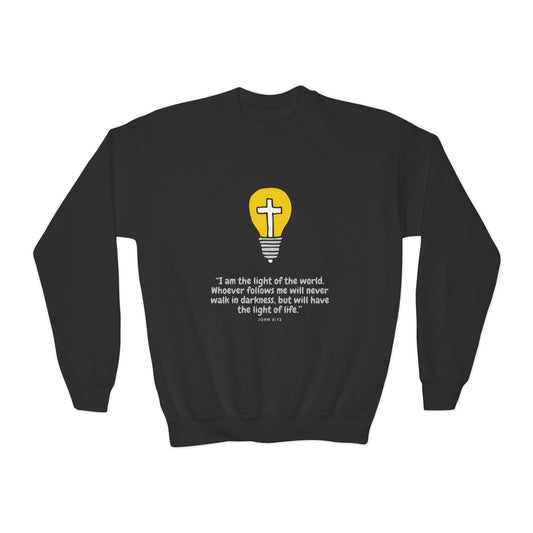 I am the light- Youth Crewneck Sweatshirt