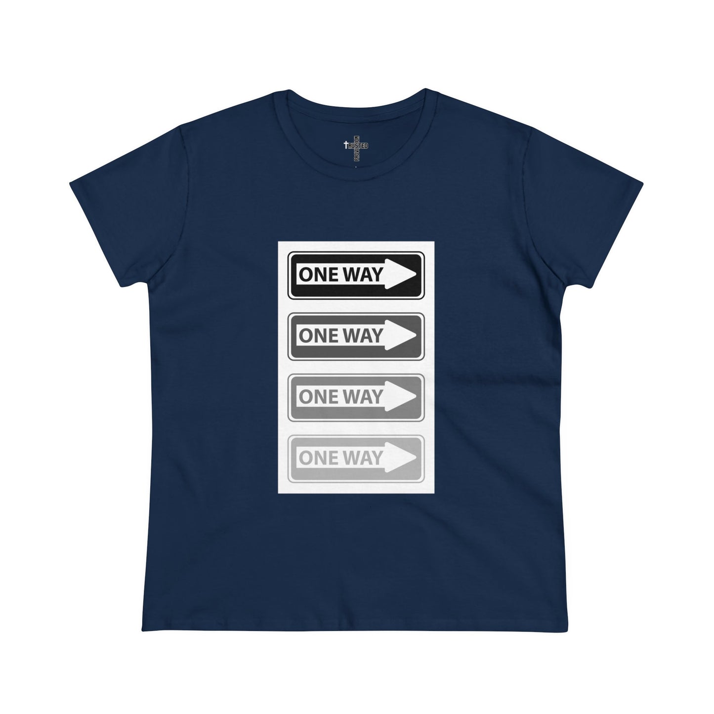 One Way- Women's Midweight Cotton Tee