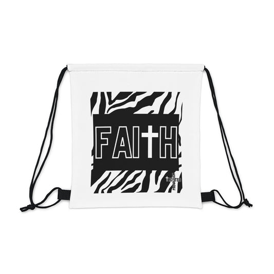 FAITH/Hebrews 11- Drawstring Bag (zebra)