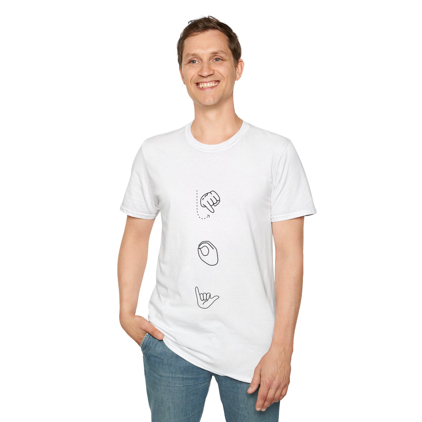 Joy- Unisex Softstyle T-shirt (sign language)