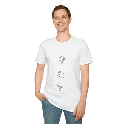 Joy- Unisex Softstyle T-shirt (sign language)