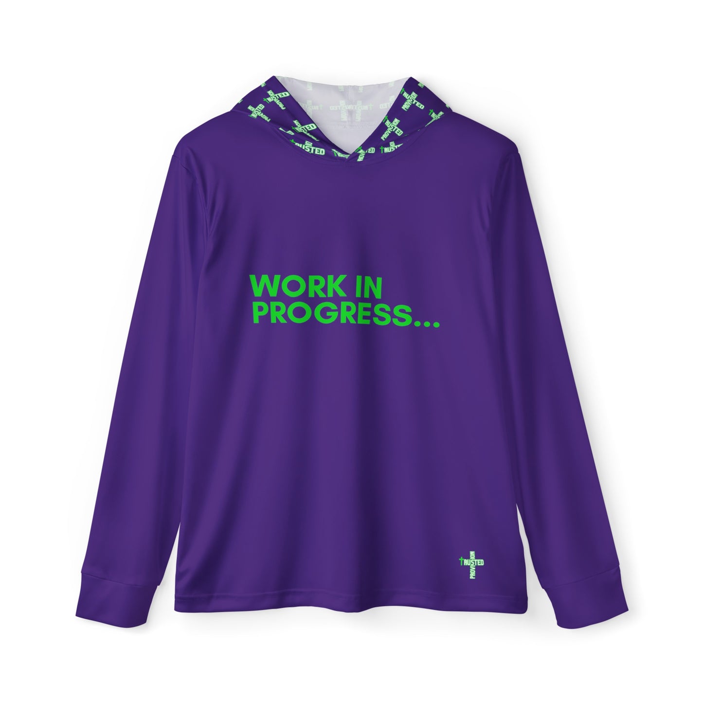 Work in Progreess...Men's Sports Warmup Hoodie (purple)