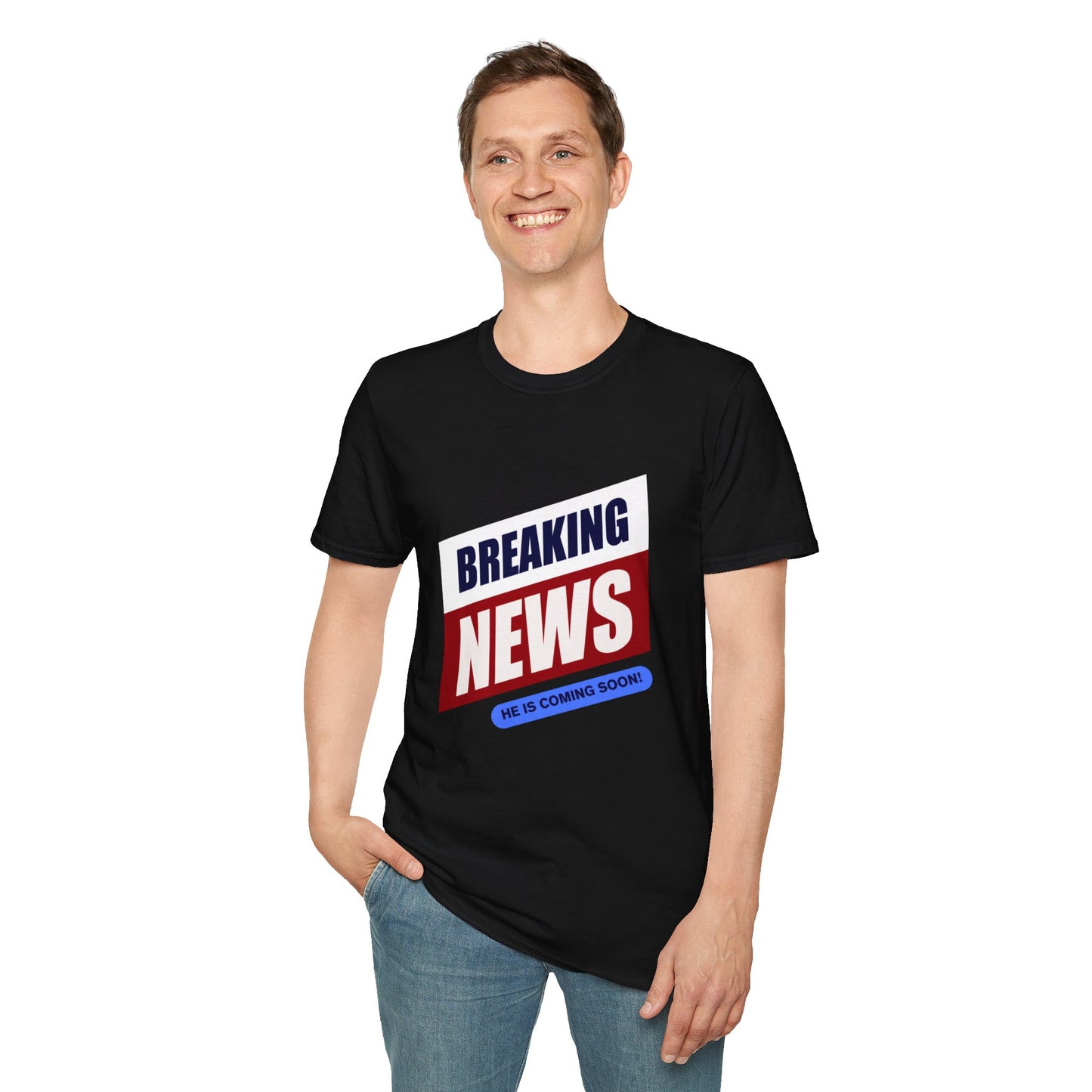 Breaking News- Unisex Softstyle T-Shirt