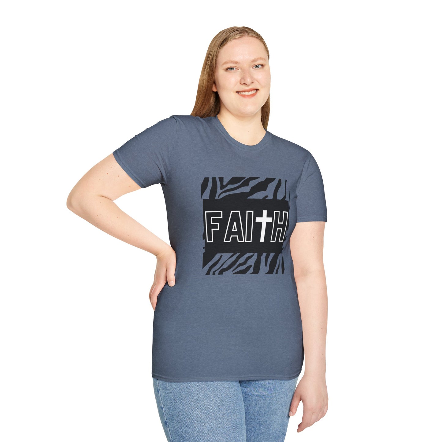 FAITH/Hebrews 11- Unisex Softstyle T-Shirt (zebra)