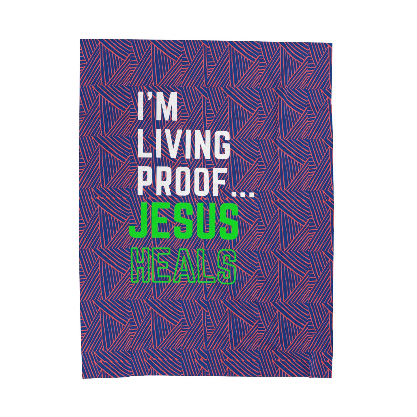 I am living proof...Jesus Heals- Plush Blanket