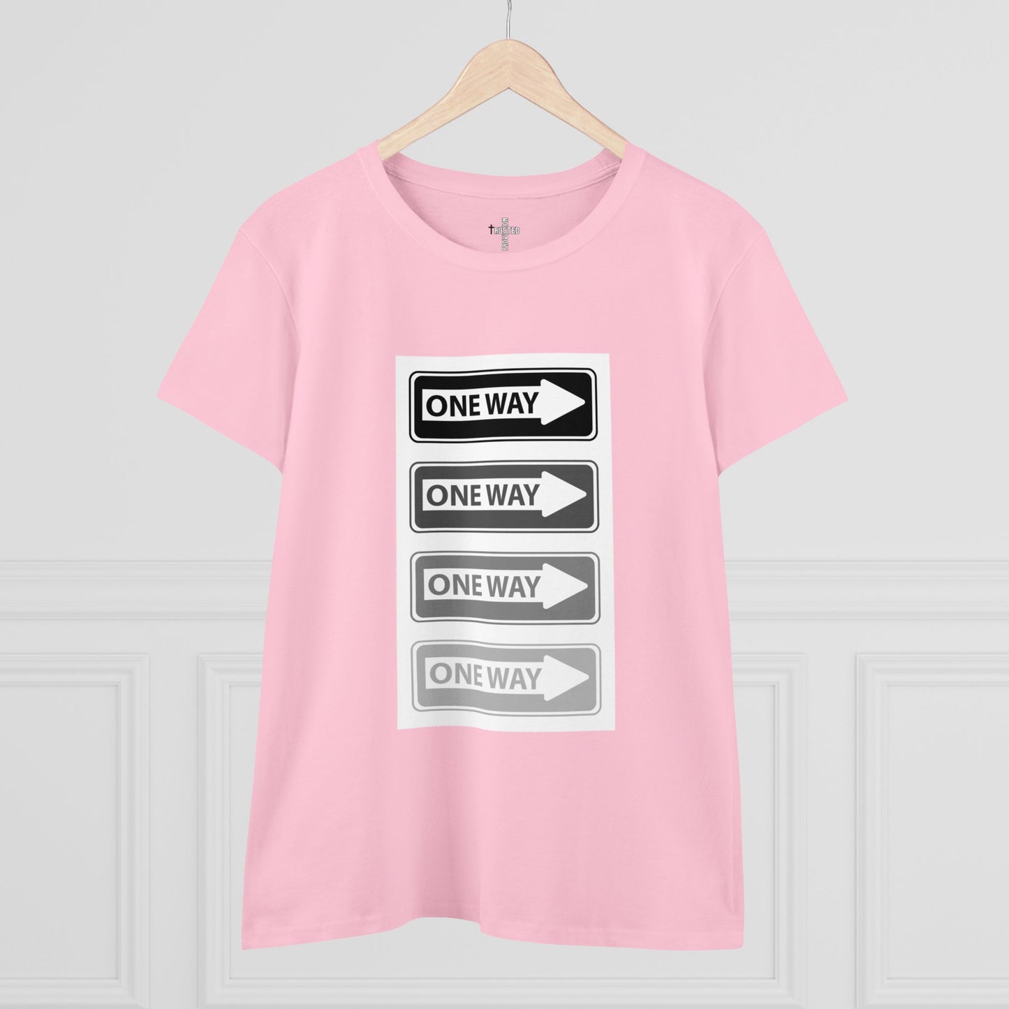 One Way- Women's Midweight Cotton Tee