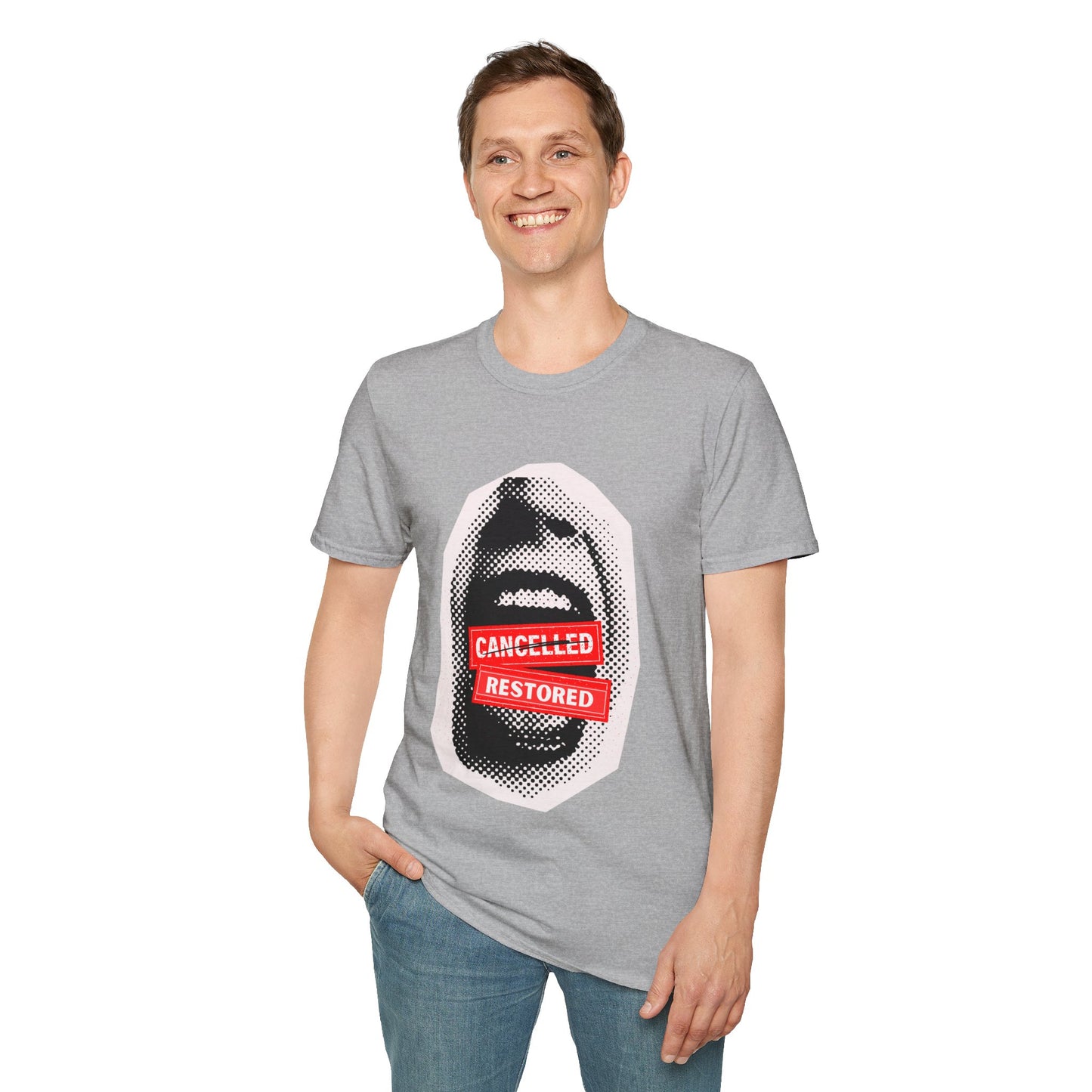 Screaming: Cancelled/Restored- Unisex Softstyle T-Shirt