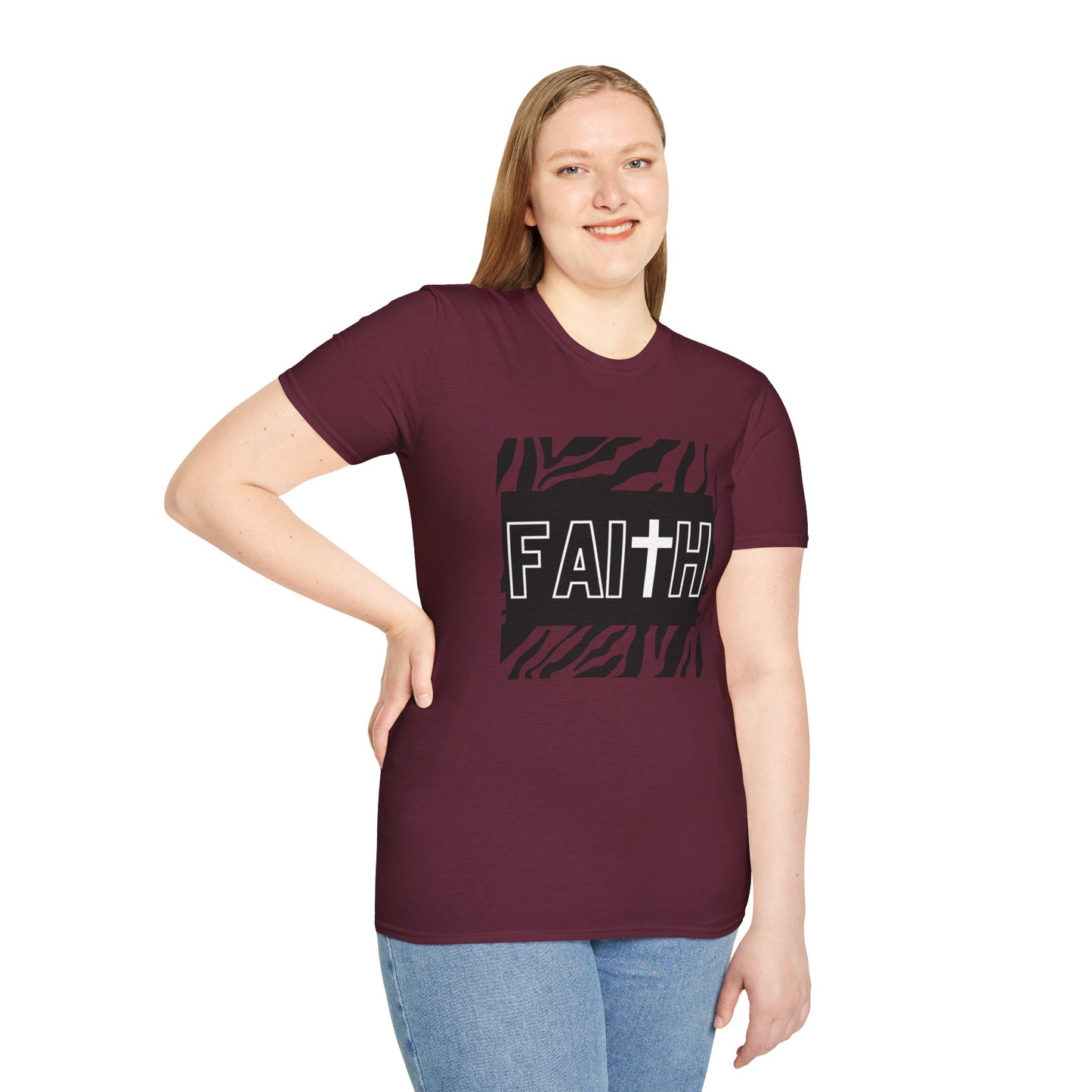 FAITH/Hebrews 11- Unisex Softstyle T-Shirt (zebra)