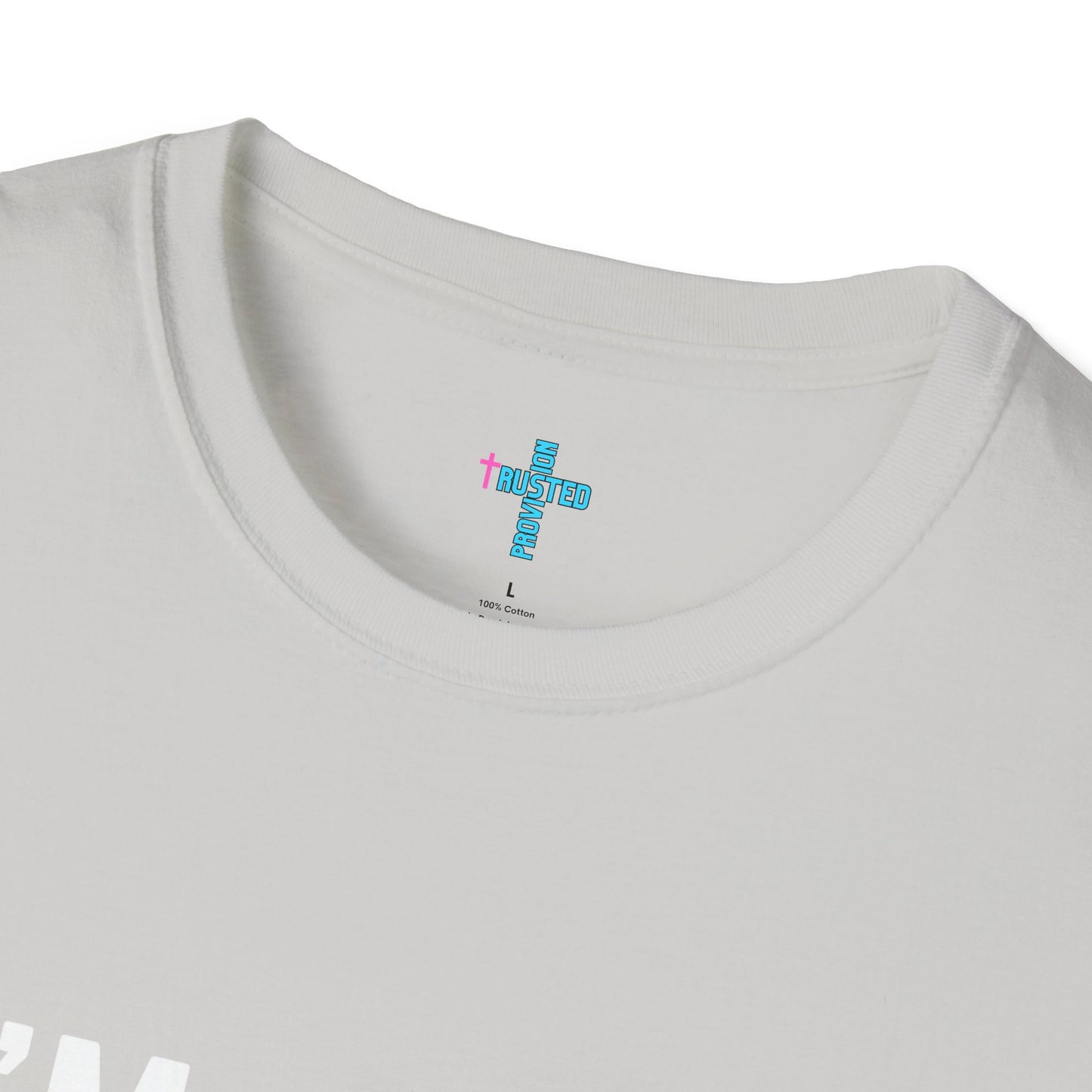 I am living proof...Jesus Heals- Unisex Softstyle T-Shirt (electric)