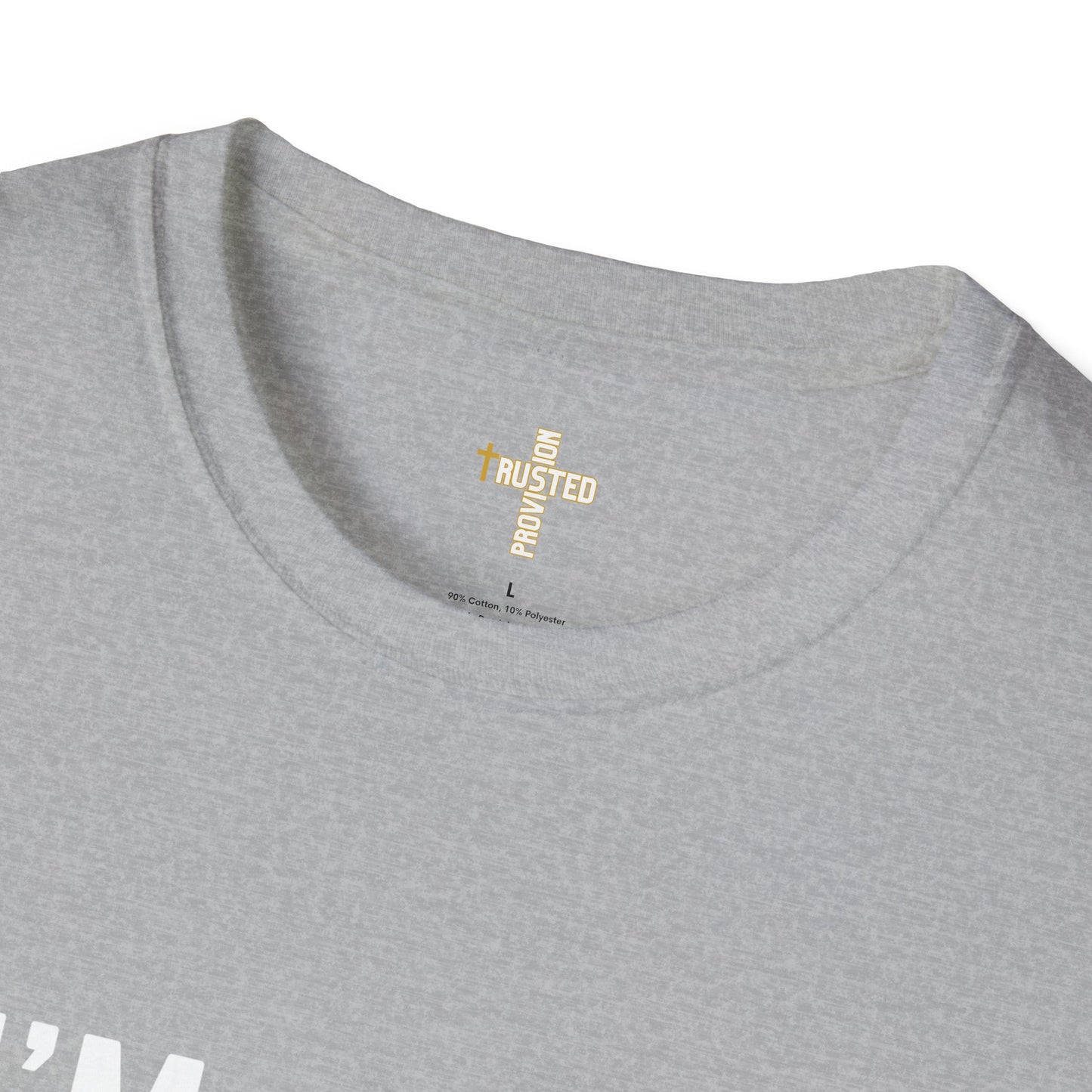 I'm living proof...Jesus Heals- Unisex Softstyle T-Shirt (gold edition)