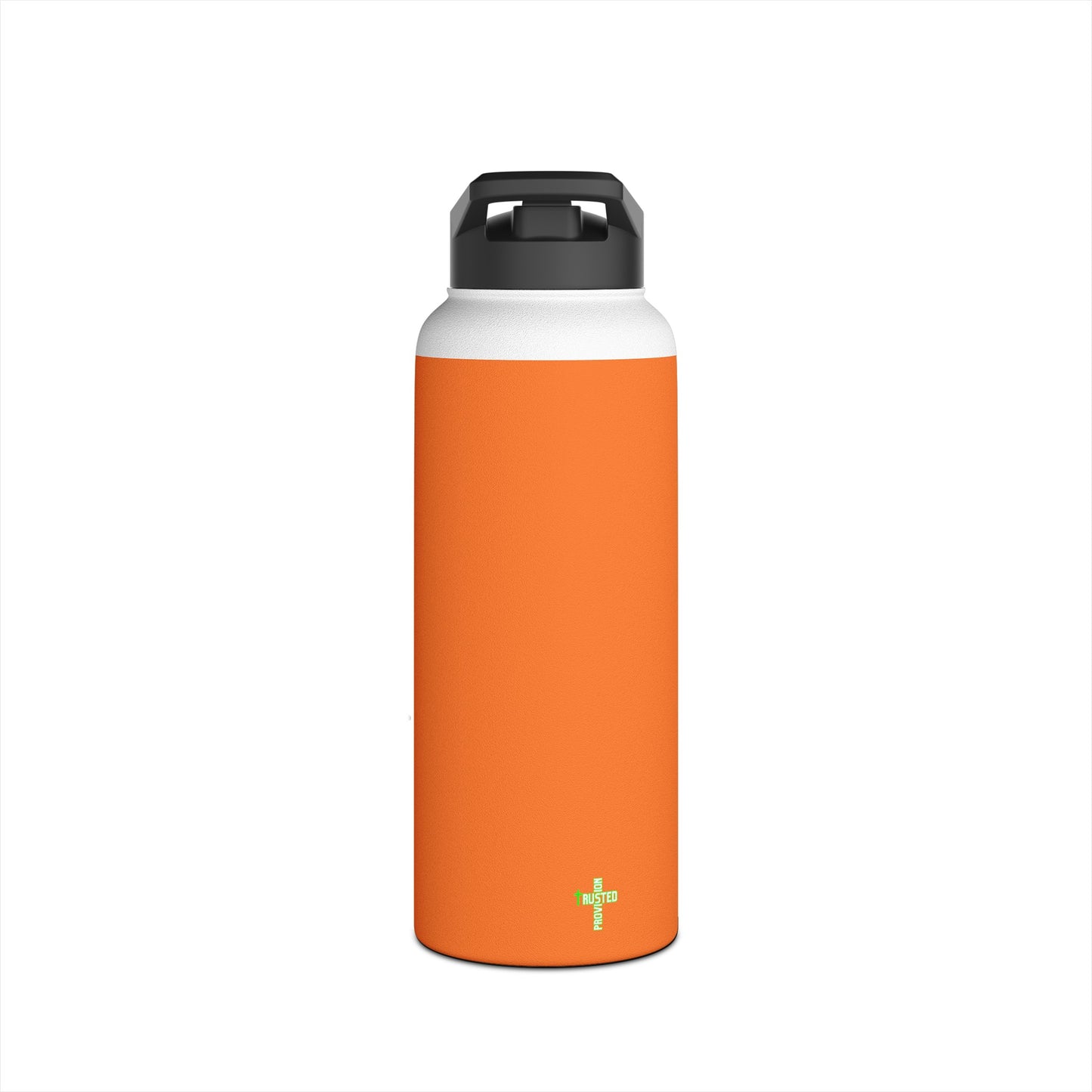 I'm living proof...Jesus Heals-  32 oz Stainless Steel Bottle (orange)