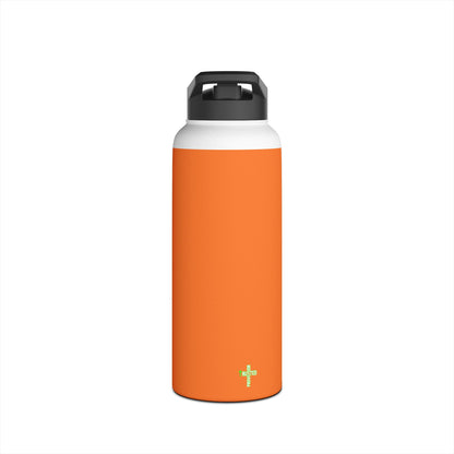 I'm living proof...Jesus Heals-  32 oz Stainless Steel Bottle (orange)