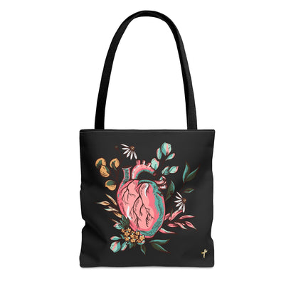New Heart- Tote Bag (black)