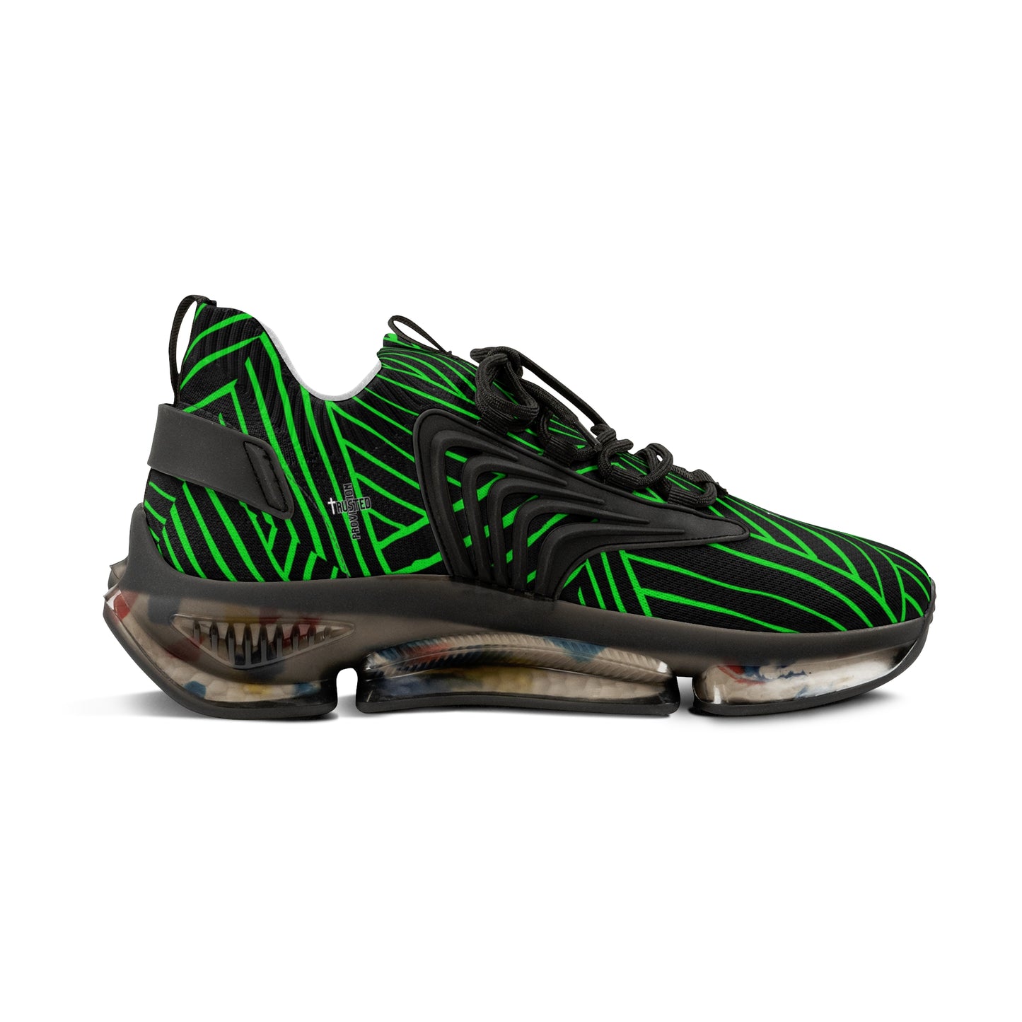 FAITH/Hebrews 11- Men's Sneakers (green lines)