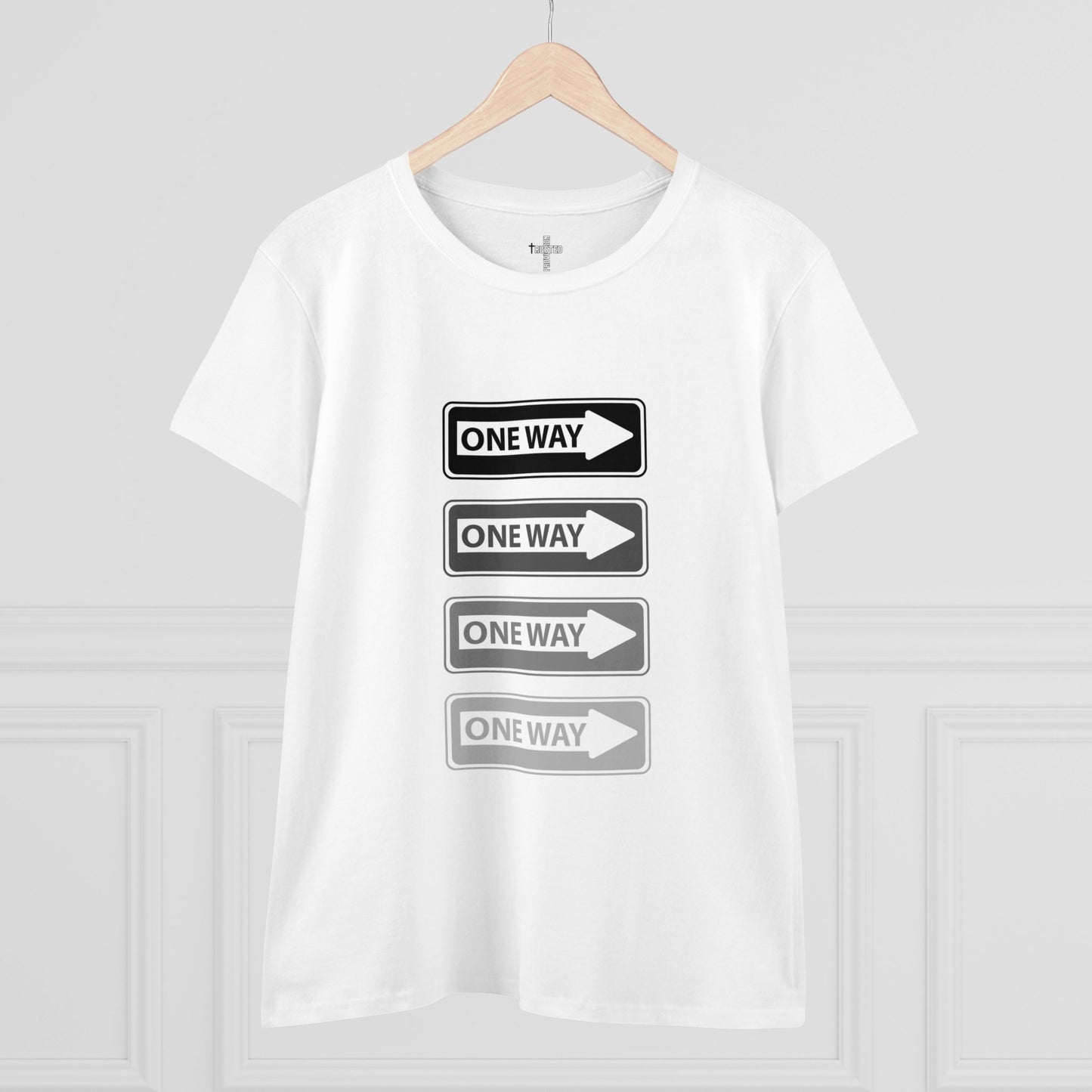 One Way- Women's Midweight Cotton Tee