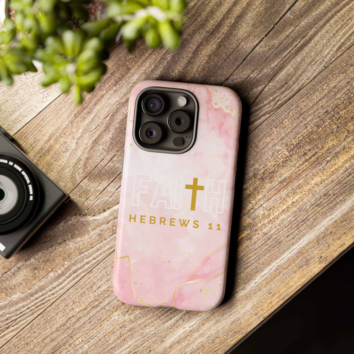 FAITH/Hebrews 11- Tough Case (pink galaxy)