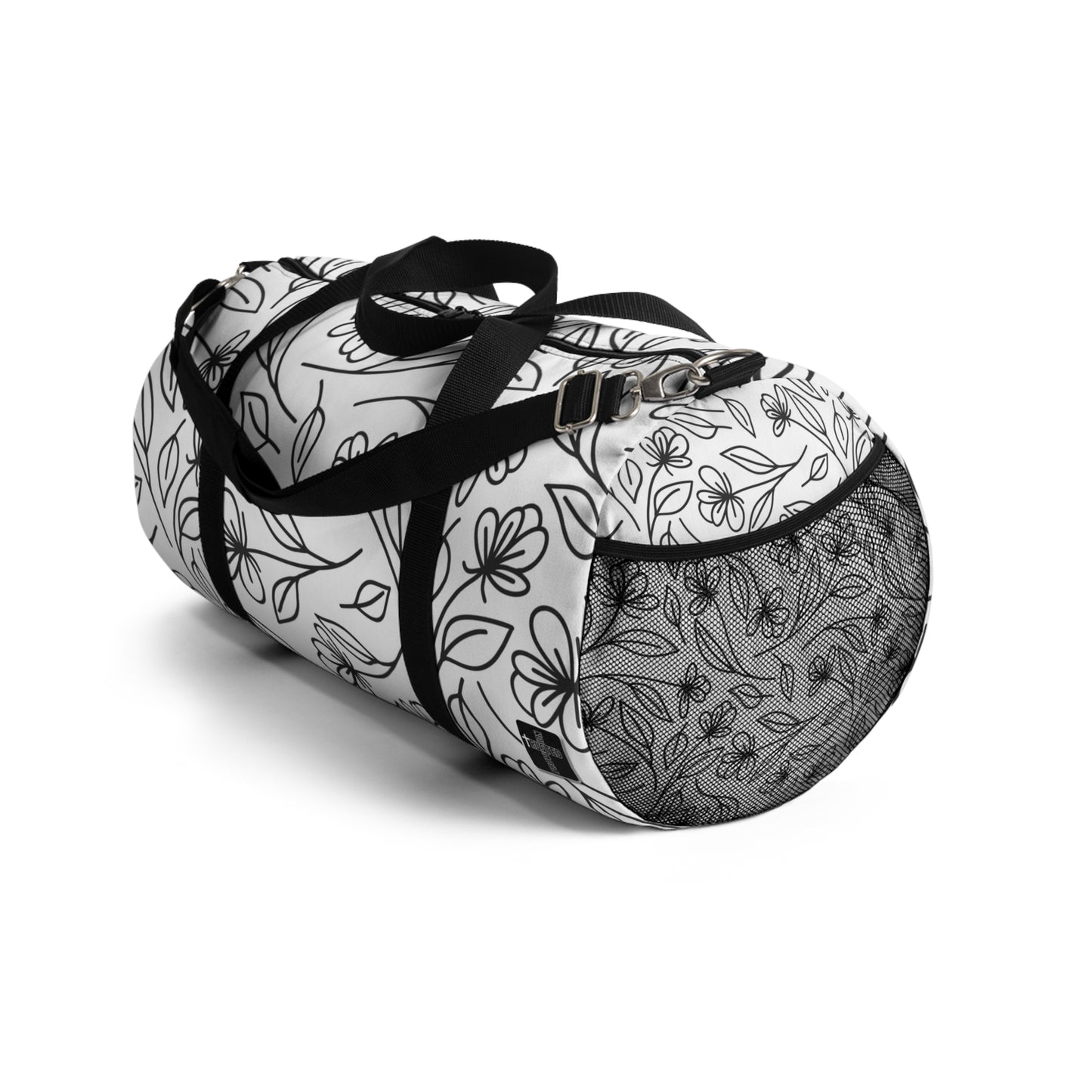 FAITH/Hebrews 11- Duffel Bag (black flowers)