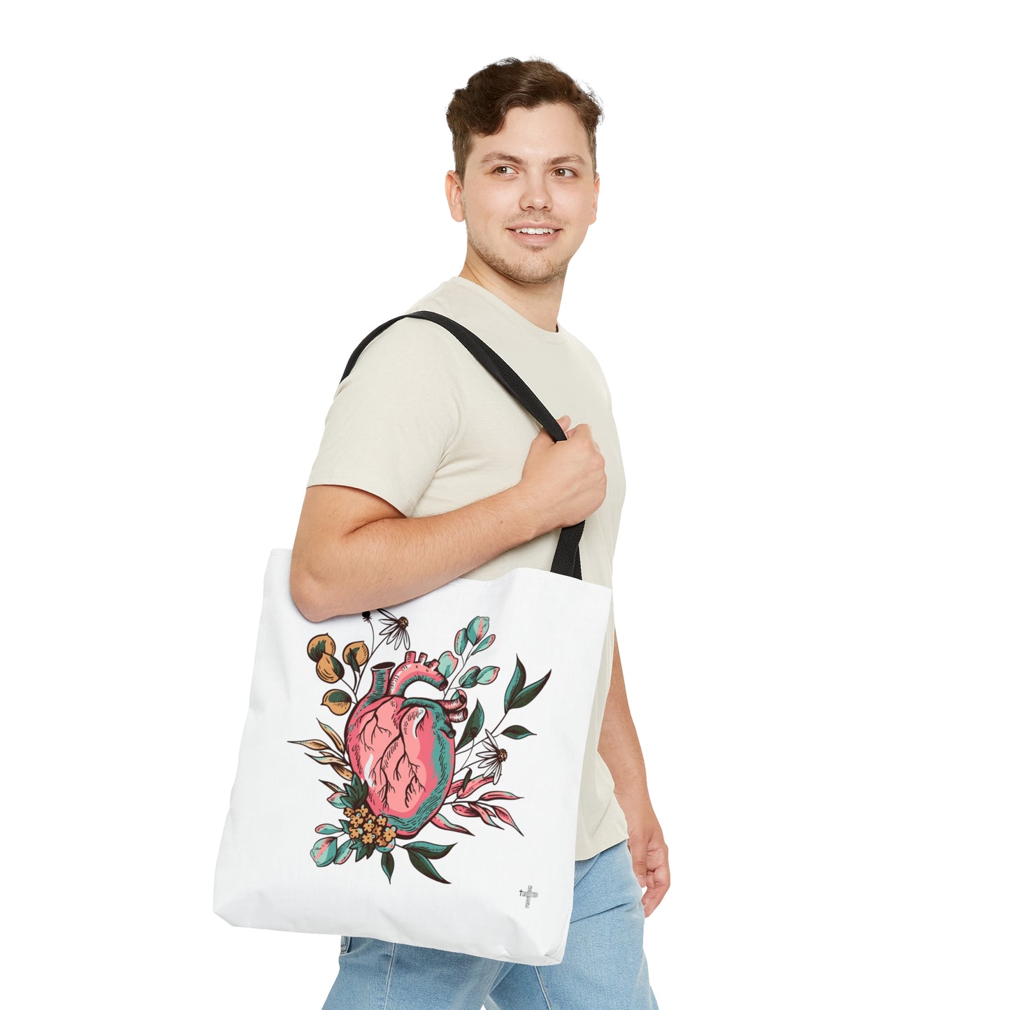 New Heart- Tote Bag (white)