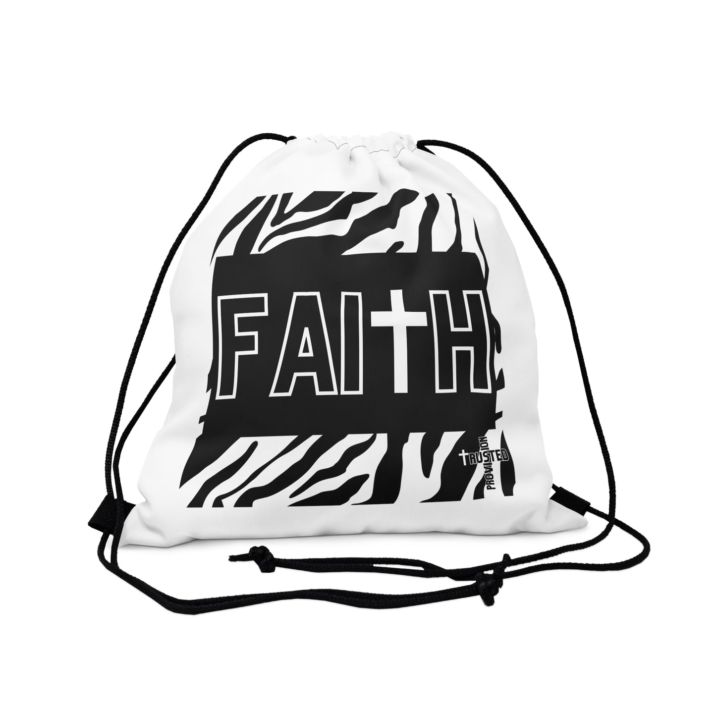 FAITH/Hebrews 11- Drawstring Bag (zebra)