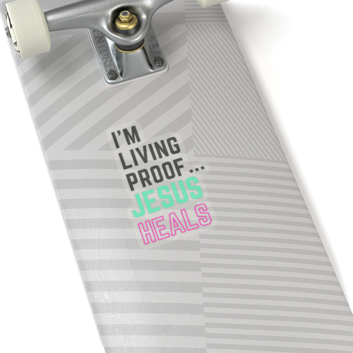 I'm living proof...Jesus Heals- Kiss-Cut Stickers